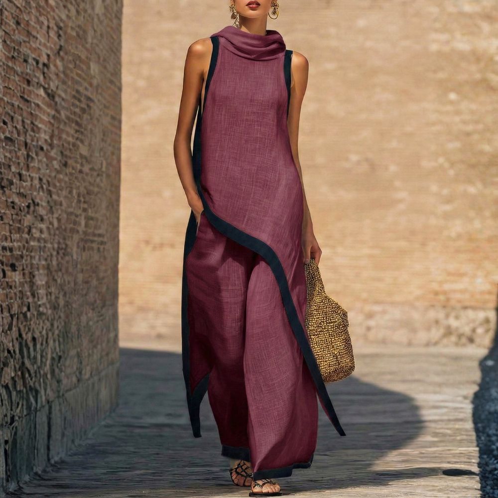 Veridia | Relaxed Linen Blend Jumpsuit