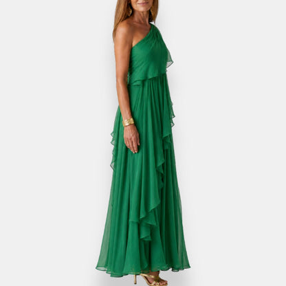 Cassiane | Flowing Ruffle Occasion Dress