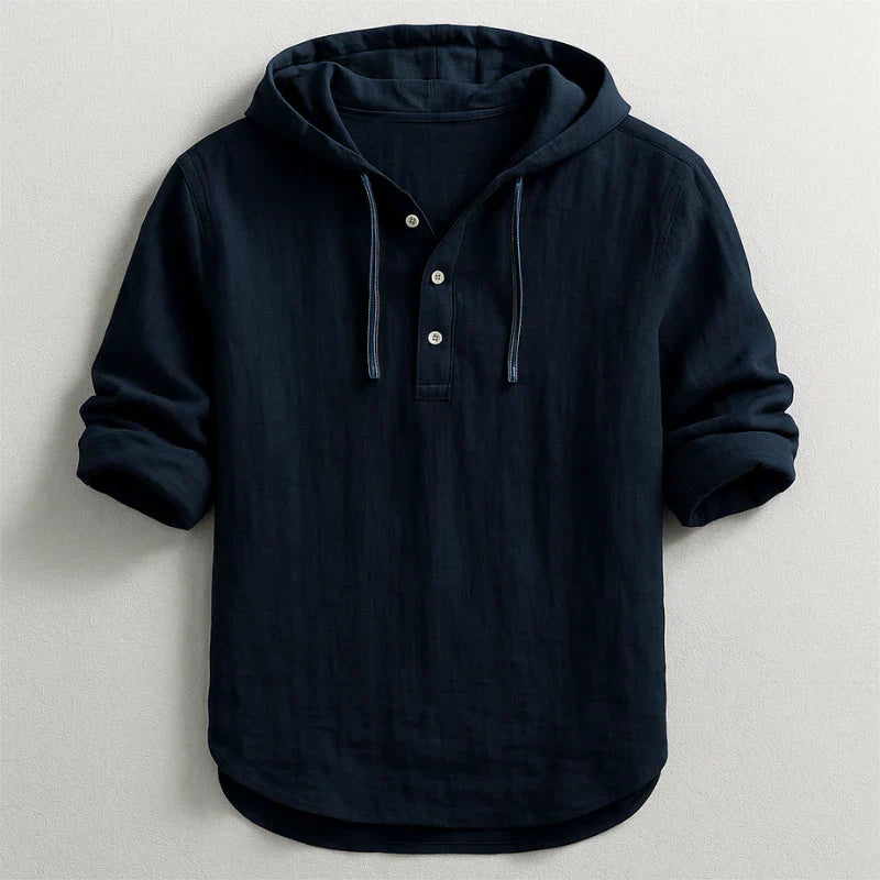 Caius | Lightweight Long Sleeve Hoodie Shirt