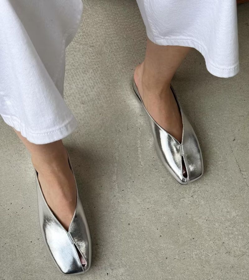 Virelle | Soft Touch Slip On Mule Flats