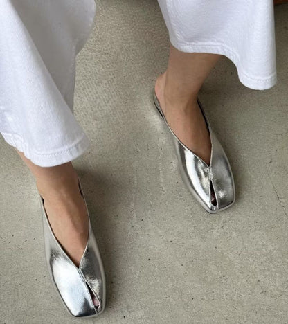 Virelle | Soft Touch Slip On Mule Flats