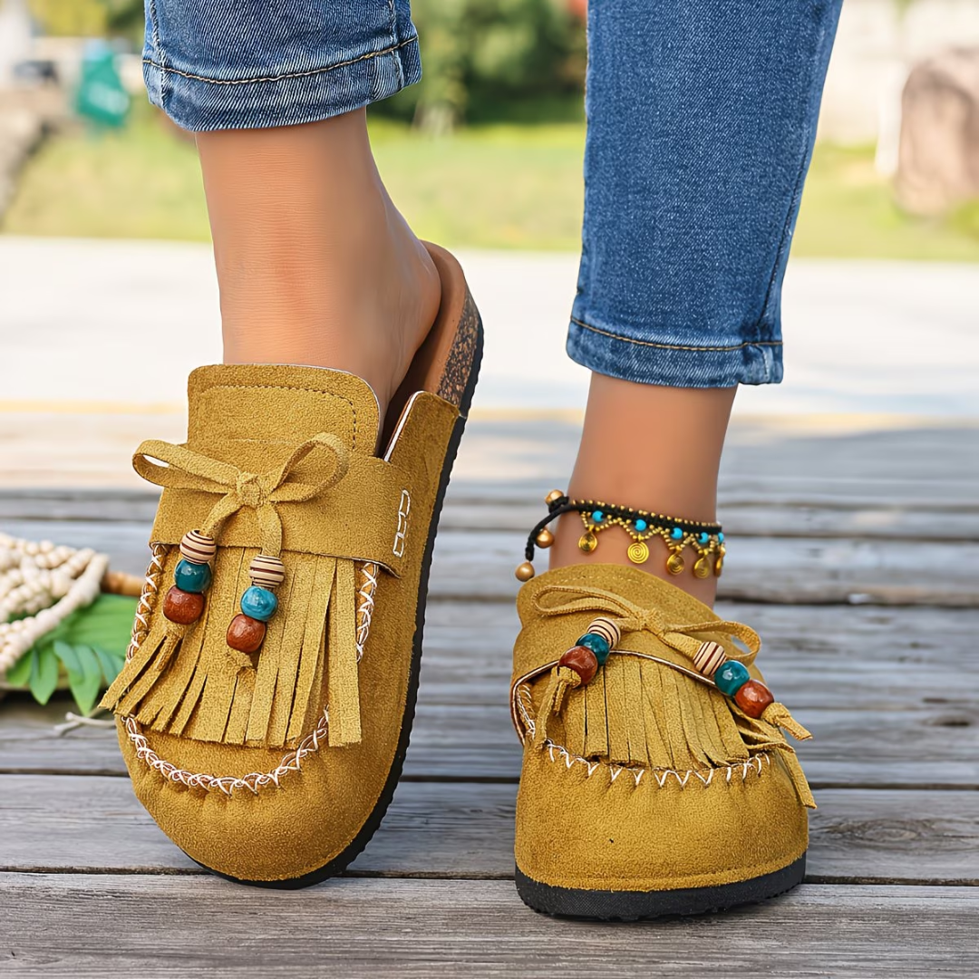 Norvica | Tassel Detail Casual Mule Loafers