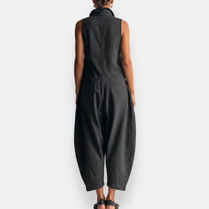Xylara | Relaxed Cargo Pocket Jumpsuit