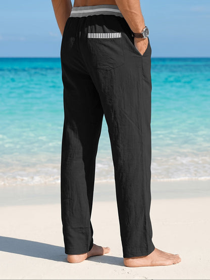 Kaelan | Relaxed Linen Blend Trousers