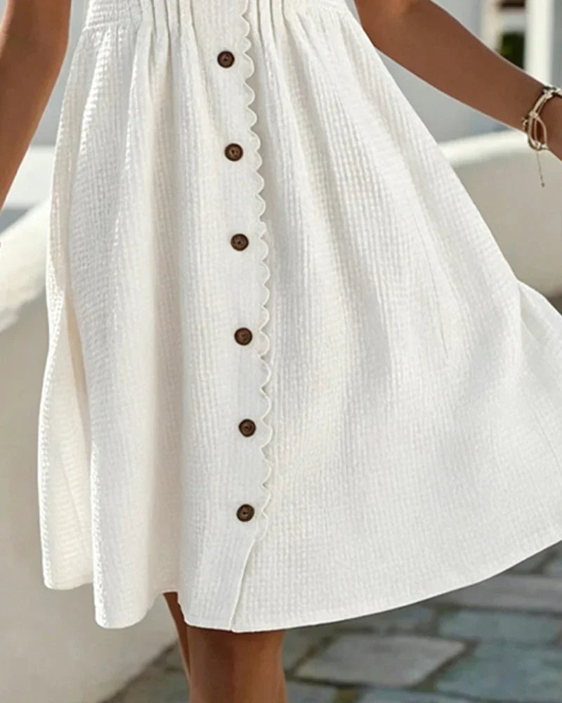 Jocelisse | Graceful Button Front Summer Dress
