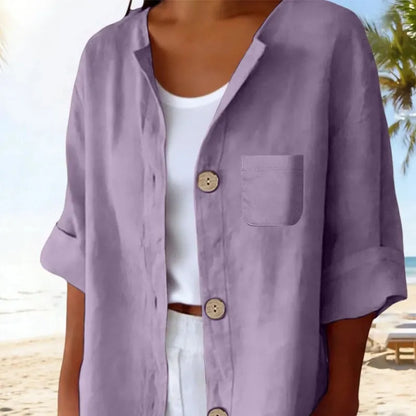 Mirelisse | Minimalist Button Front Blouse
