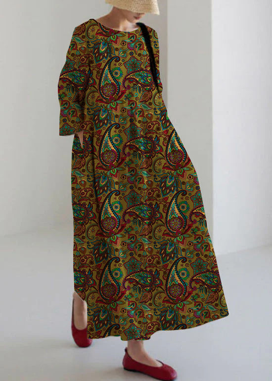 Thalassa | Gathered Front Linen Dress