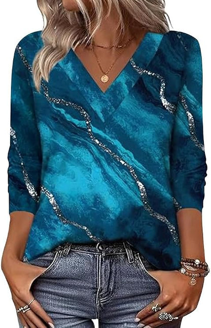 Cresselle | Ornate Mosaic Long Sleeve Blouse