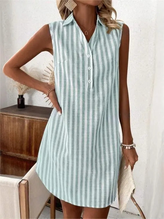 Theadora | Relaxed Fit Summer Shirt Dress