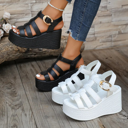 Noraline | Elevated Slingback Wedge Sandals