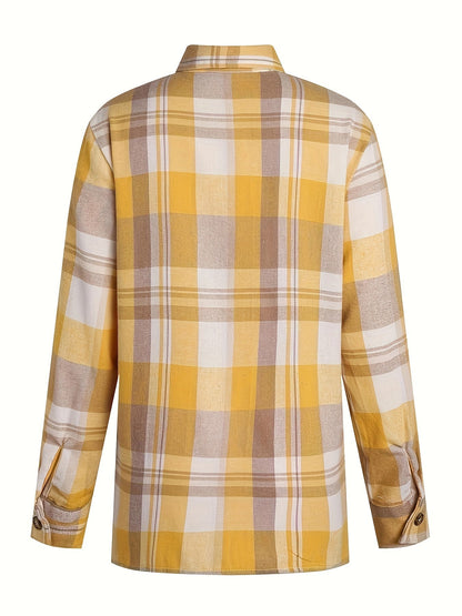 Greylise | Casual Button Front Checked Shirt
