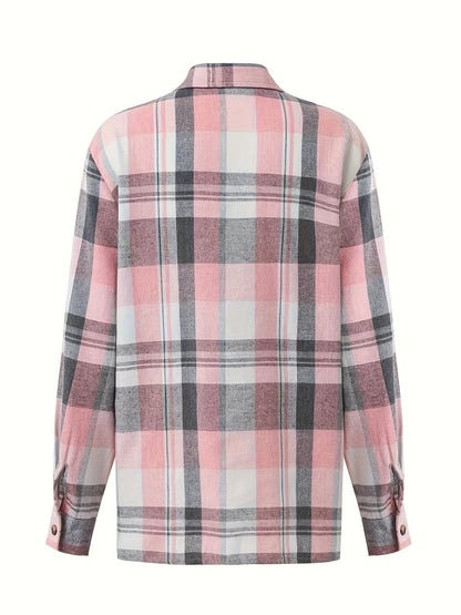 Greylise | Casual Button Front Checked Shirt