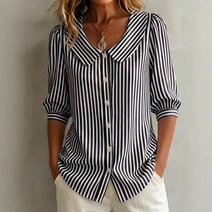 Aveline | Vintage Collar Casual Blouse