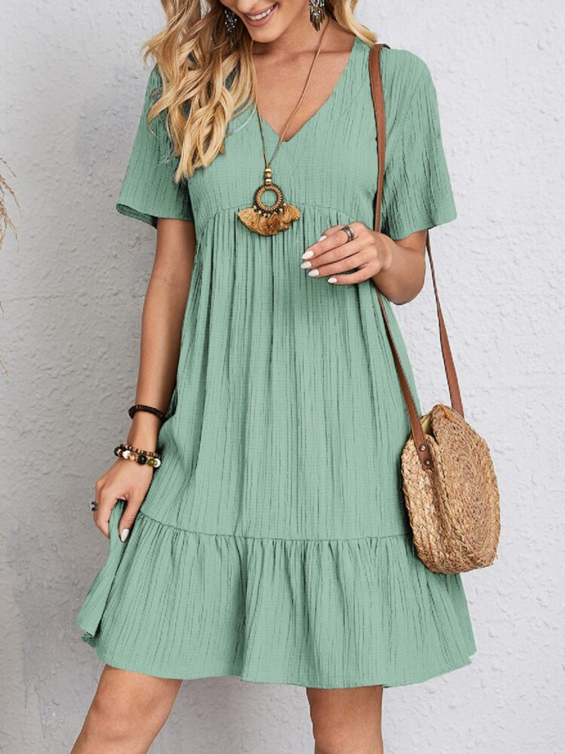 Kerensa | Relaxed Fit Babydoll Mini Dress