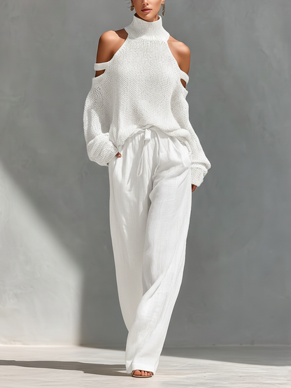 Elymoria | Cut Out Sleeve Lounge Two Piece Set