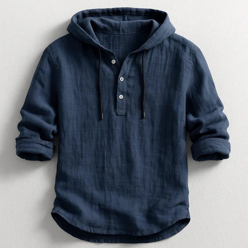 Caius | Lightweight Long Sleeve Hoodie Shirt