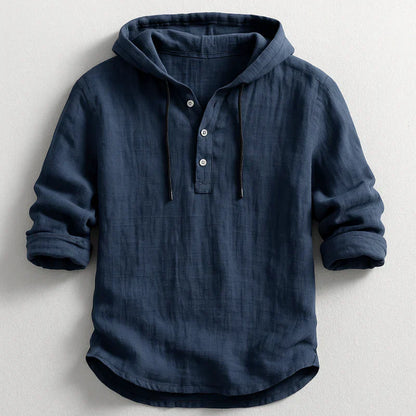 Caius | Lightweight Long Sleeve Hoodie Shirt