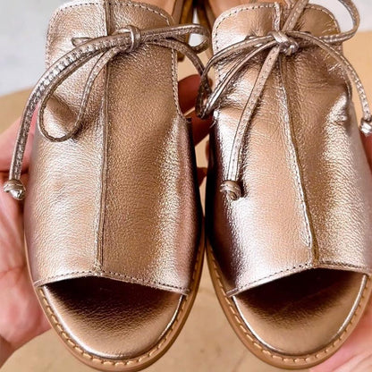 Elisande | Soft Leather Peep Toe Sandals