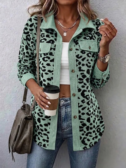 Ursalyn | Leopard Knit Cardigan