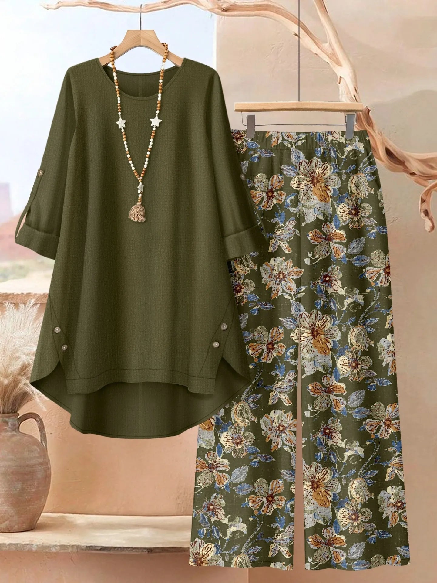 Dianora | Flowing Top And Trouser Set