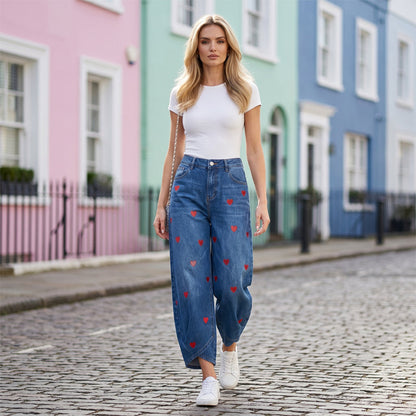 Bexley | Relaxed Fit Heart Accent Jeans