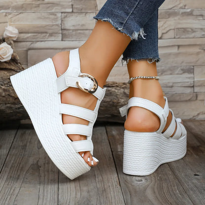 Noraline | Elevated Slingback Wedge Sandals