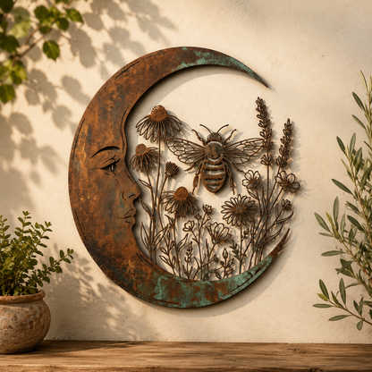 Roselith | Enchanted Garden Moon Wall Art