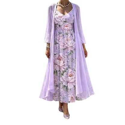 Celianne | Layered Floral Maxi Set