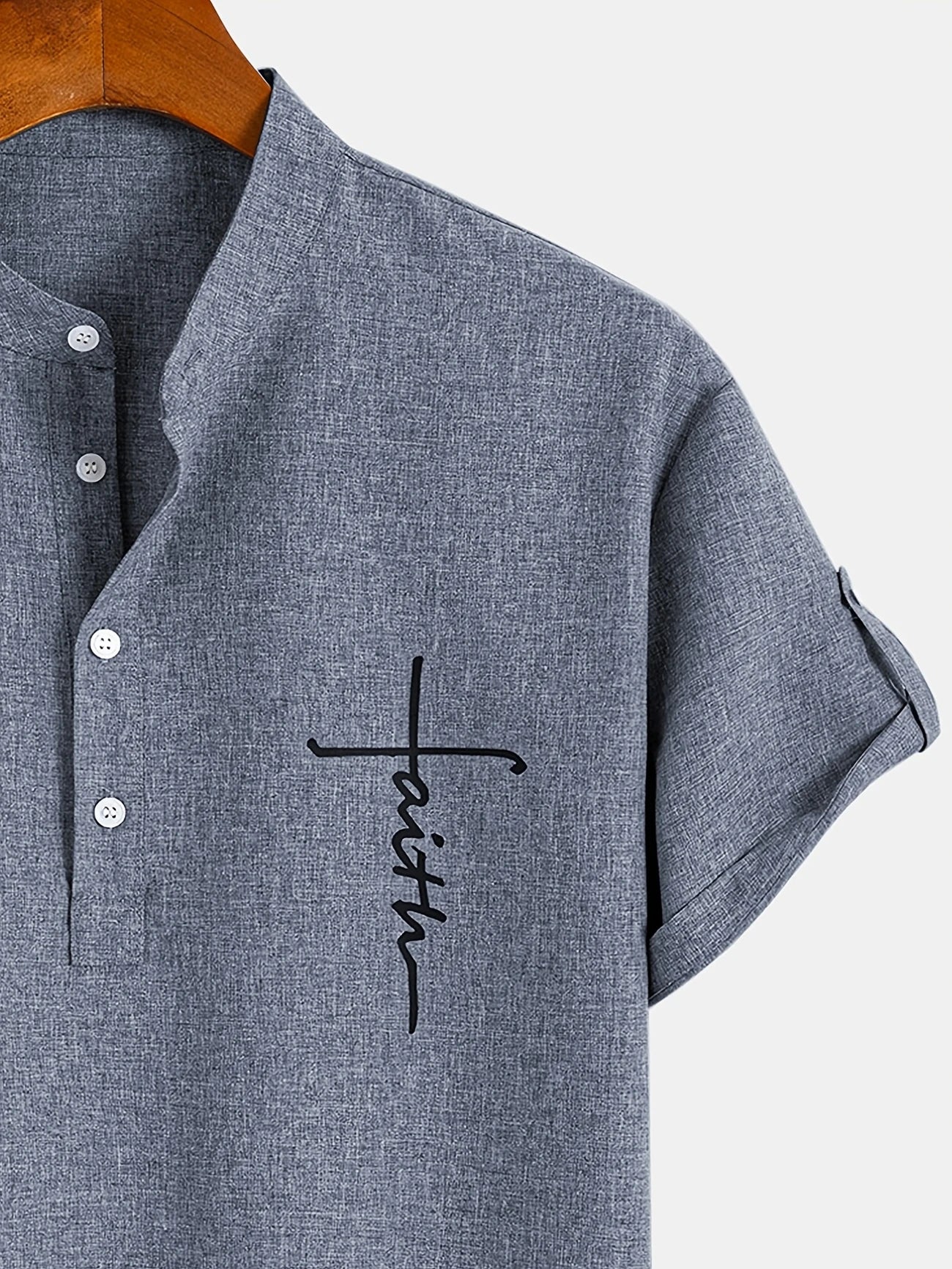 Tavrion | Henley Collar Casual Summer Shirt