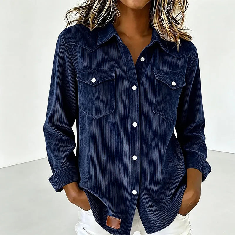 Sylvera | Relaxed Corduroy Pocket Shirt