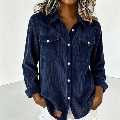 Sylvera | Relaxed Corduroy Pocket Shirt
