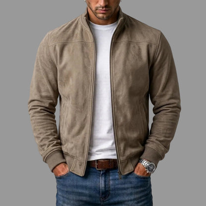 Eamon | Casual Suede Bomber Jacket
