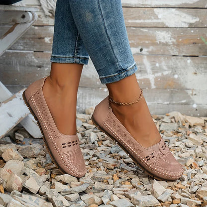 Tessira | Casual Perforated Moccasin Flats