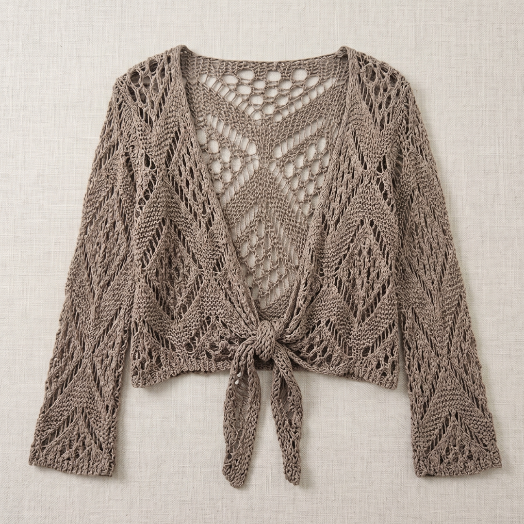 Esmoria | Chevron Crochet Cardigan