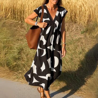 Eulalie | Relaxed Statement Print Dress