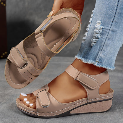 Zinnia | Cushioned Hook And Loop Sandals
