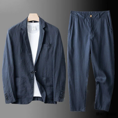 Kaelric | Breathable Linen Blazer & Trouser Set