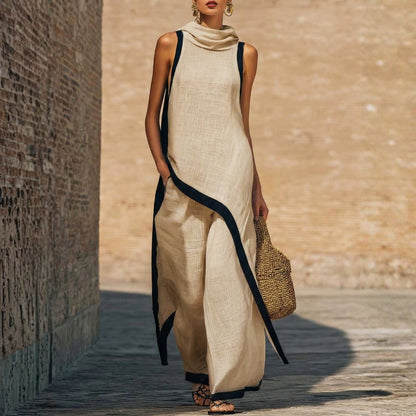 Veridia | Relaxed Linen Blend Jumpsuit