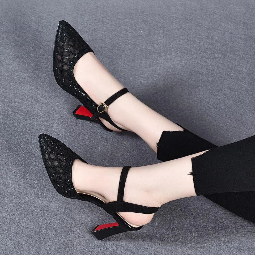 Giavelle | Pointed Toe Buckle Pumps