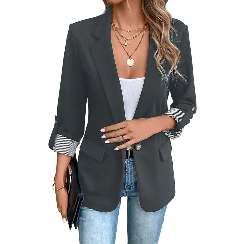 Seravine | Tailored Three Quarter Sleeve Blazer