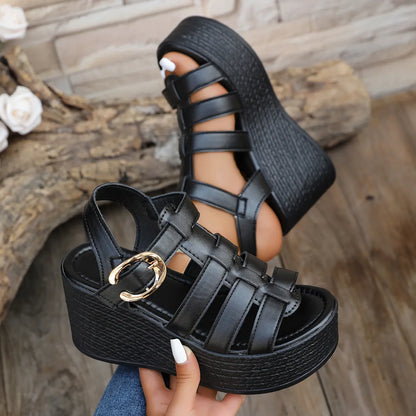 Noraline | Elevated Slingback Wedge Sandals