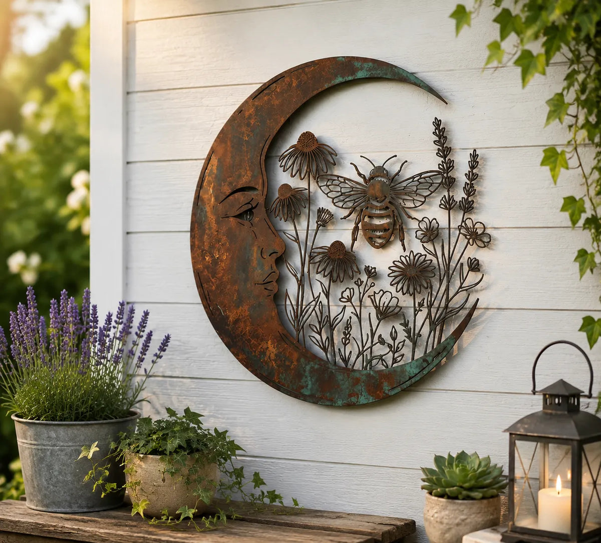 Roselith | Enchanted Garden Moon Wall Art