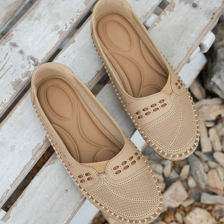 Tessira | Casual Perforated Moccasin Flats