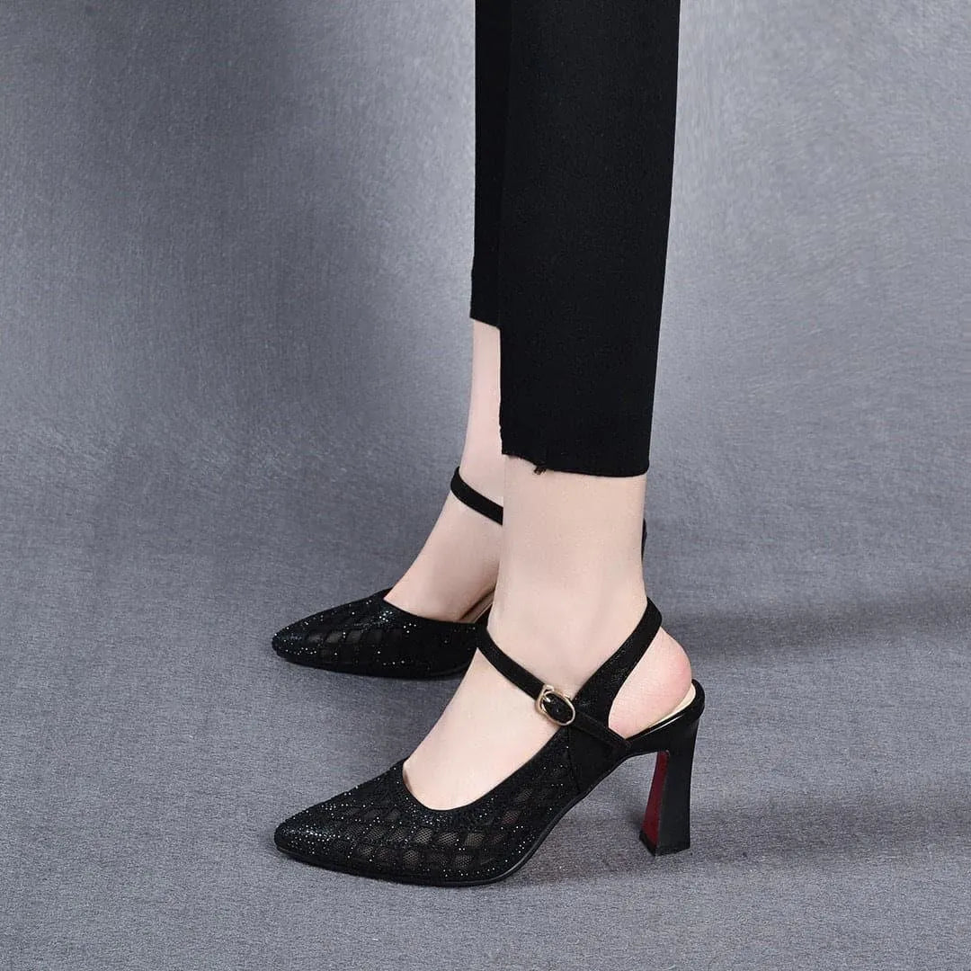 Giavelle | Pointed Toe Buckle Pumps