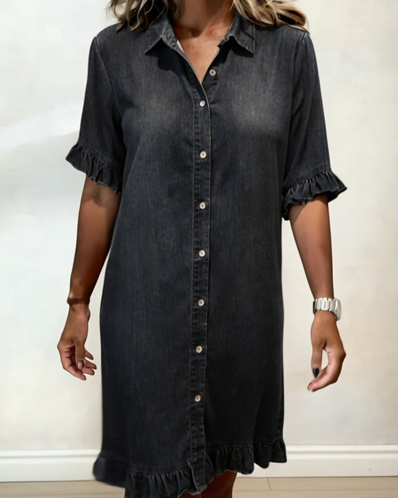 Mirevanna | Button Front Casual Midi Dress