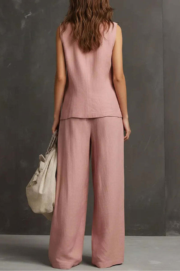 Violetta | Soft Touch Vest And Trousers Set