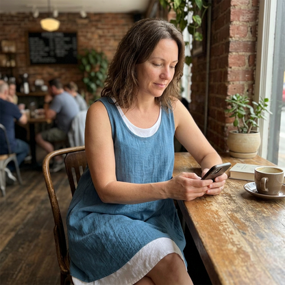 Gwendolen | Relaxed Sleeveless Midi Dress