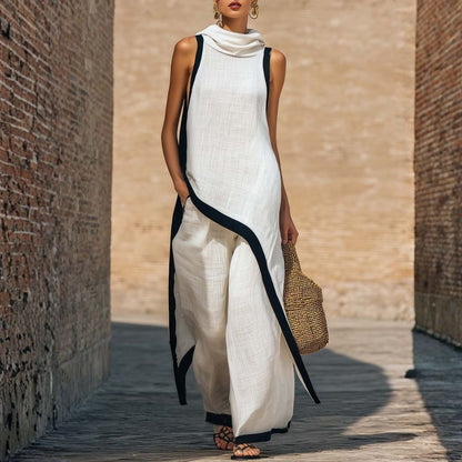 Veridia | Relaxed Linen Blend Jumpsuit