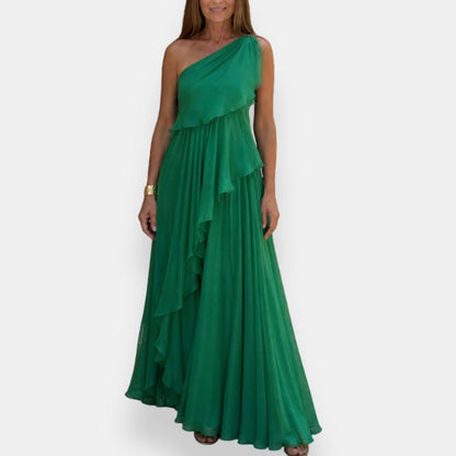 Cassiane | Flowing Ruffle Occasion Dress