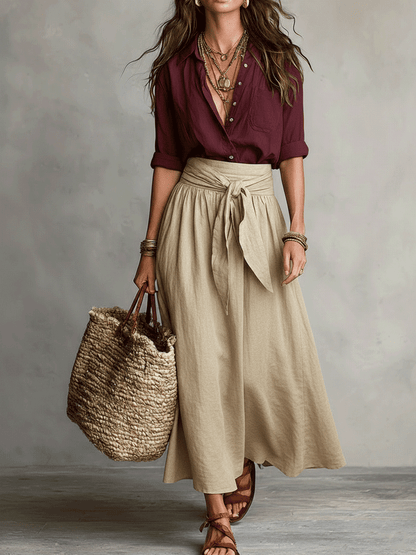 Sorella | Relaxed Fit Two Piece Skirt Set